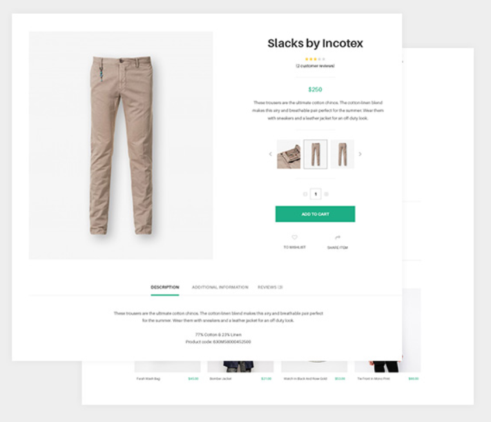 eCommerce website